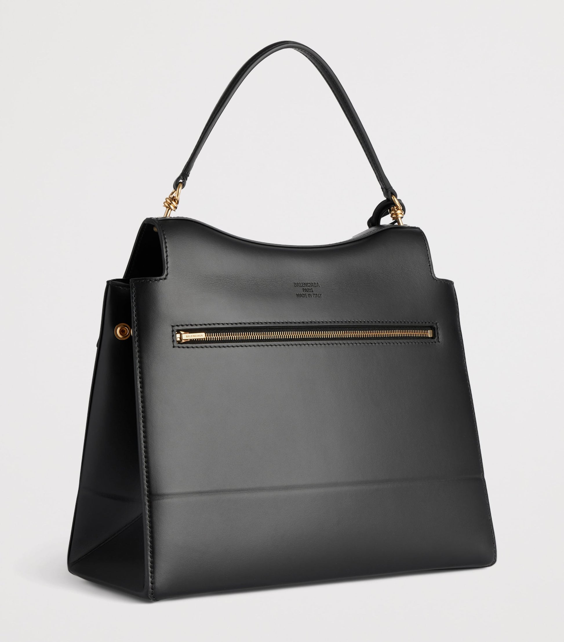 Balenciaga Black Leather Nano Top Handle Bag