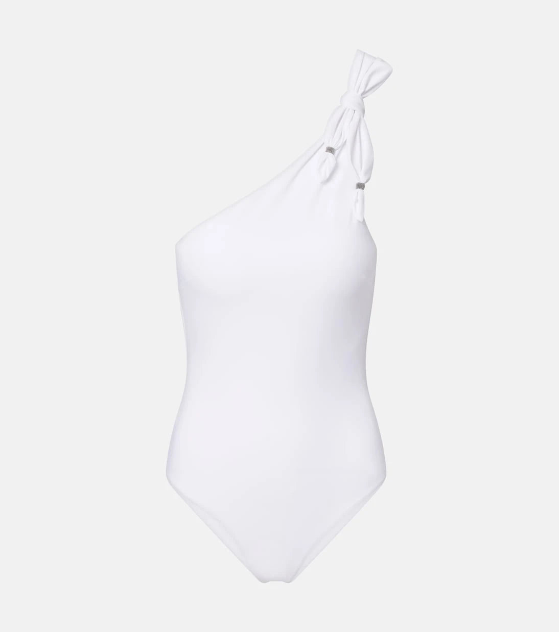 Brunello Cucinelli - Monili one-shoulder swimsuit