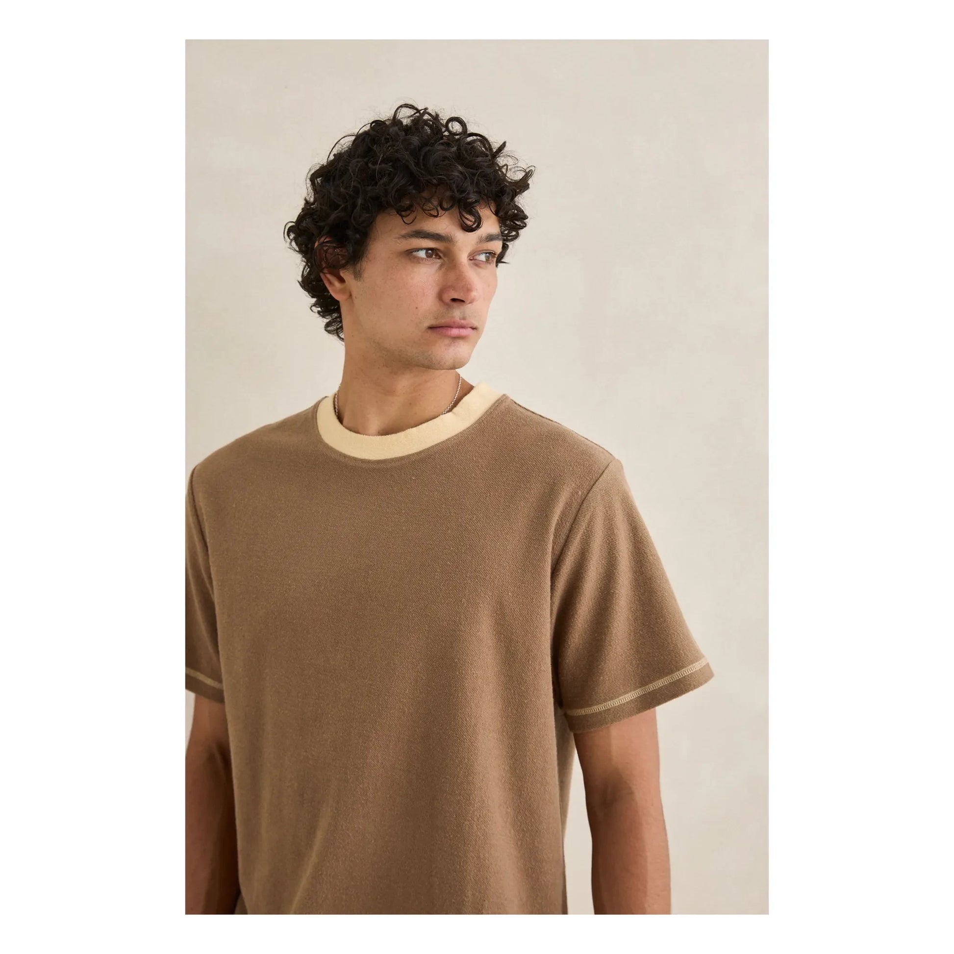 Rhythm - Contrast Vintage T-shirt | Brown