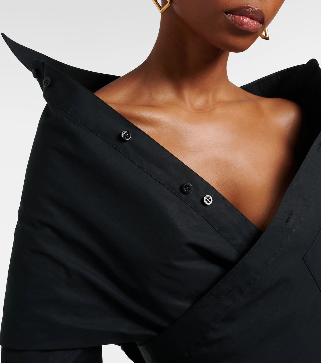 Balenciaga - Off-shoulder cotton top