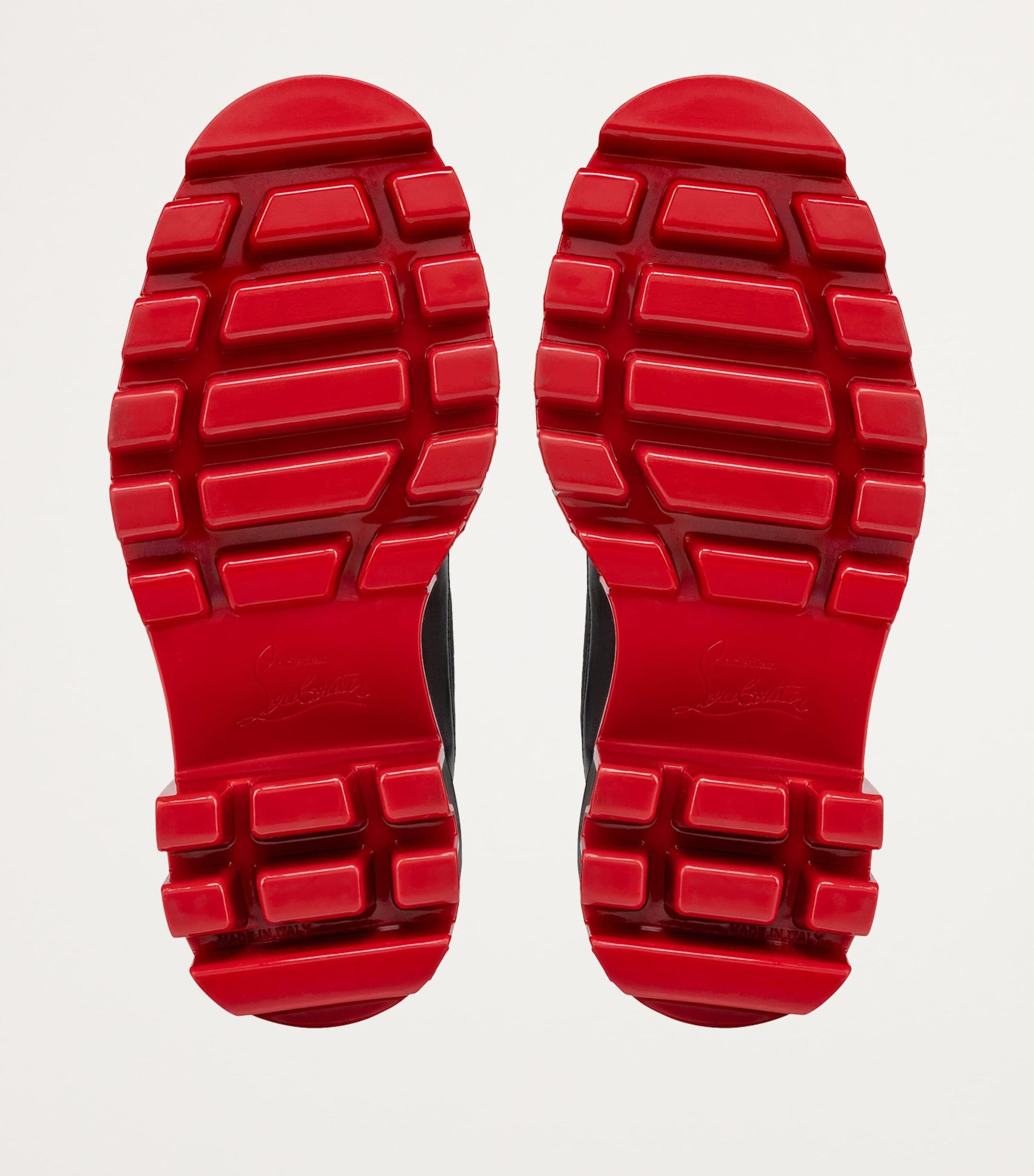 Christian Louboutin Black Marchacroche Dune Leather Heeled Boots 85