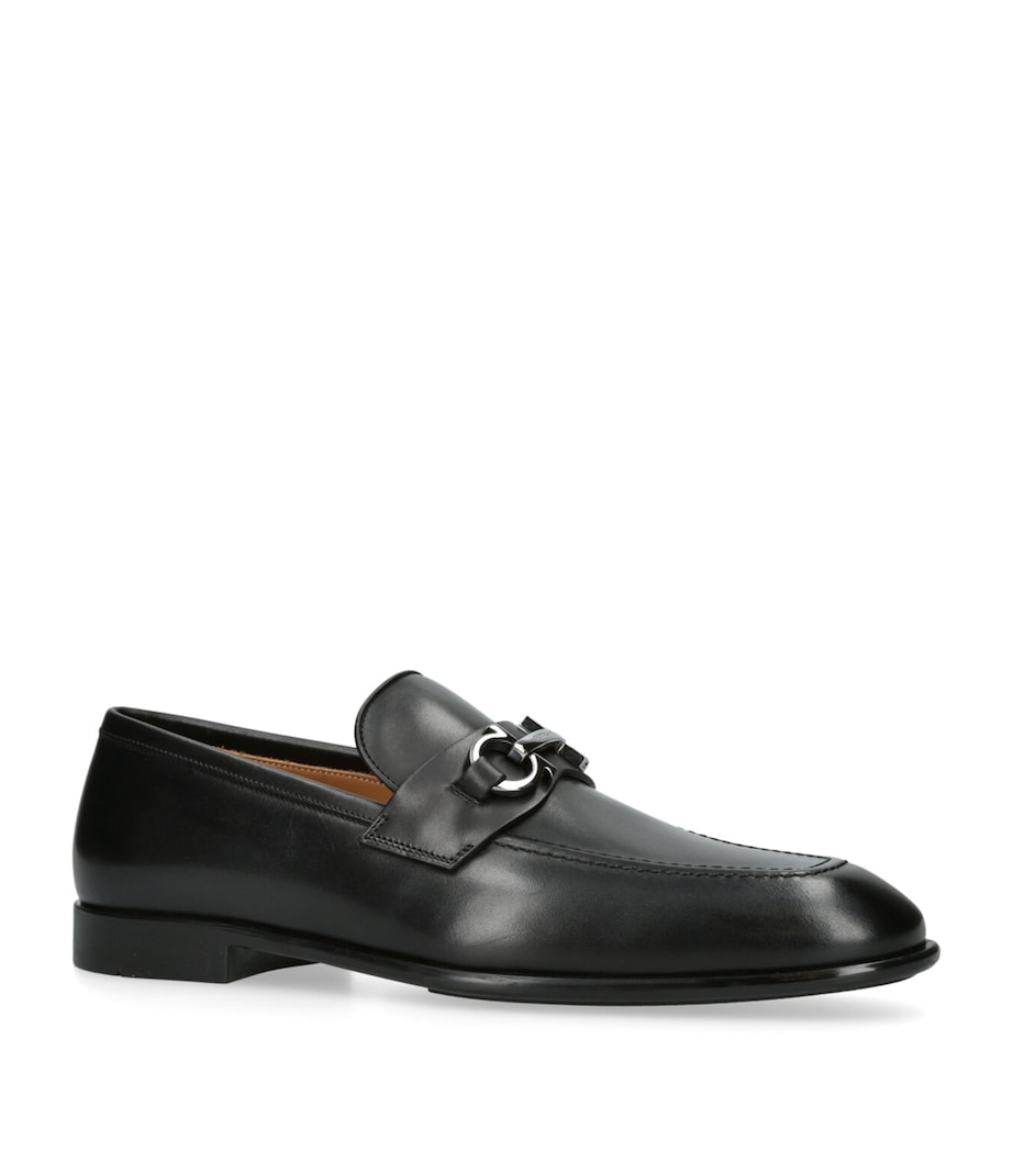 Salvatore Ferragamo Leather Foster Gancho Loafers