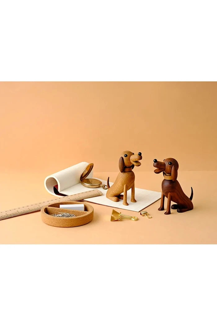 Lucie Kaas Ahşap Dekoratif Figür Buster | Köpek 12 cm