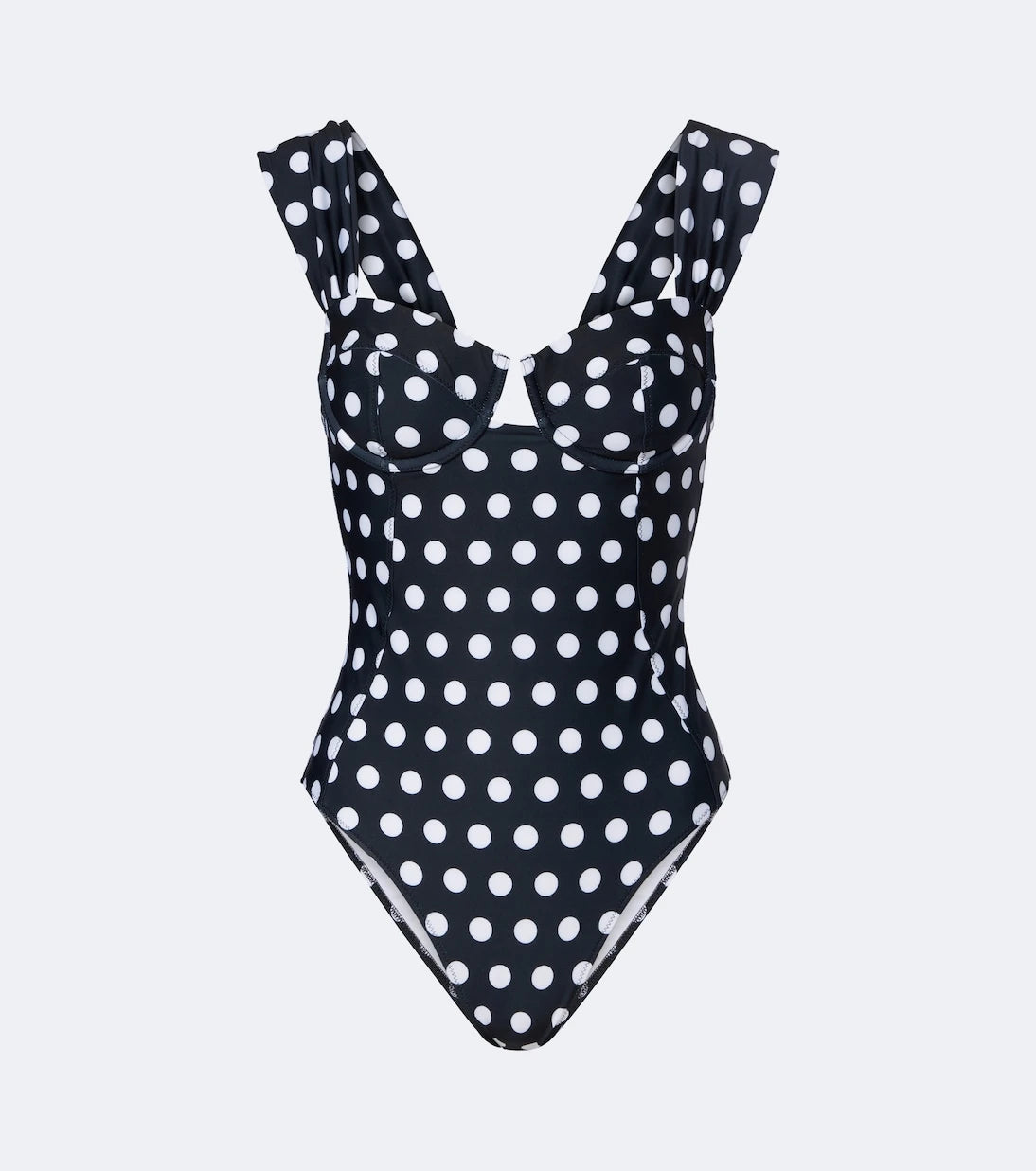 Alexandra Miro - Lyra polka-dot swimsuit