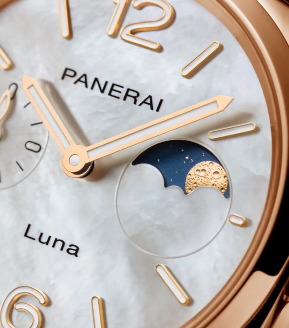 Panerai Goldtech Luminor Due Luna Madreperla Watch 38mm