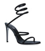 René Caovilla Black Embellished Cleo Sandals 105