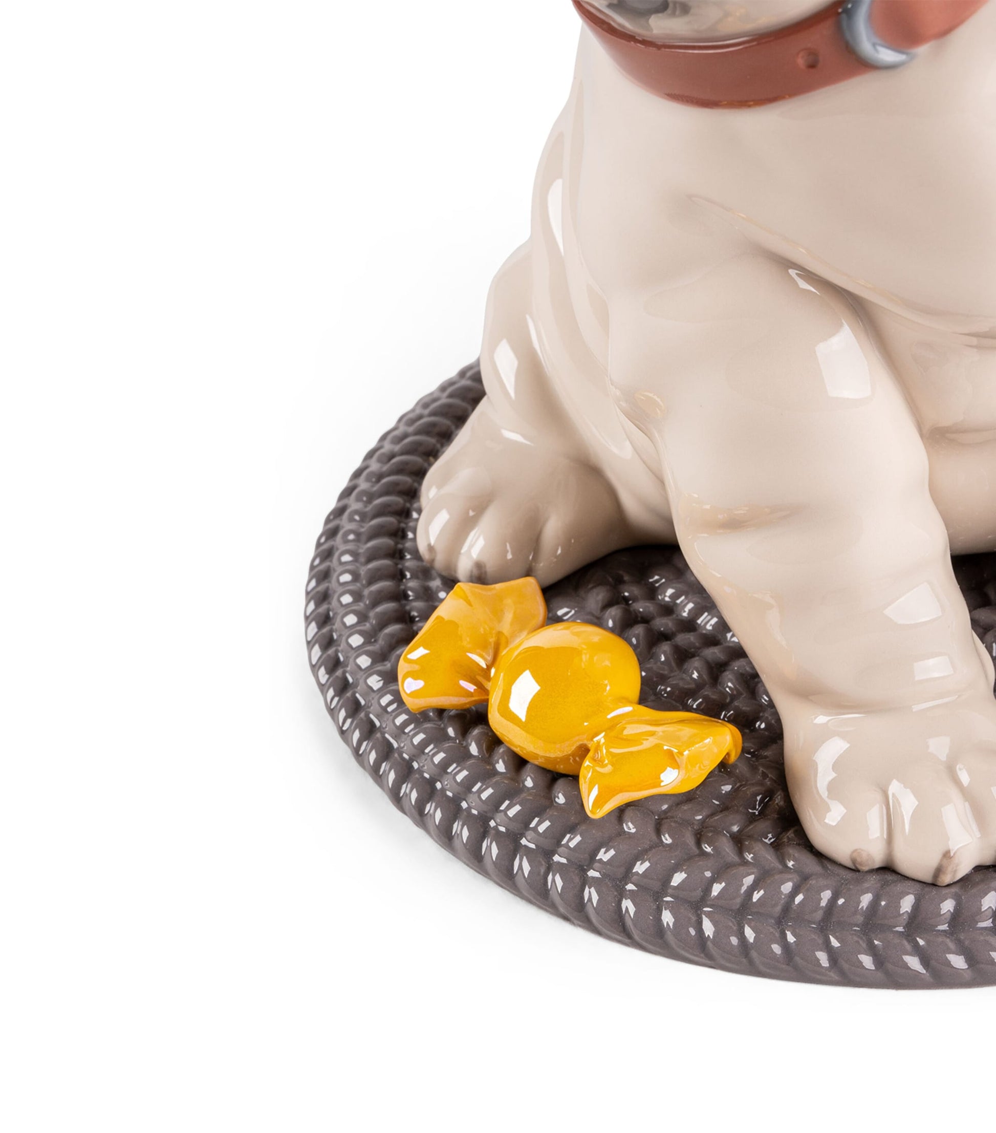 Lladró Porcelain Puppy Pug Sculpture