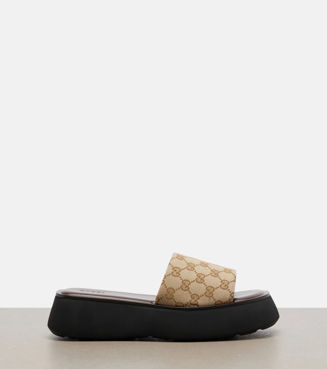 Gucci - GG canvas platform slides