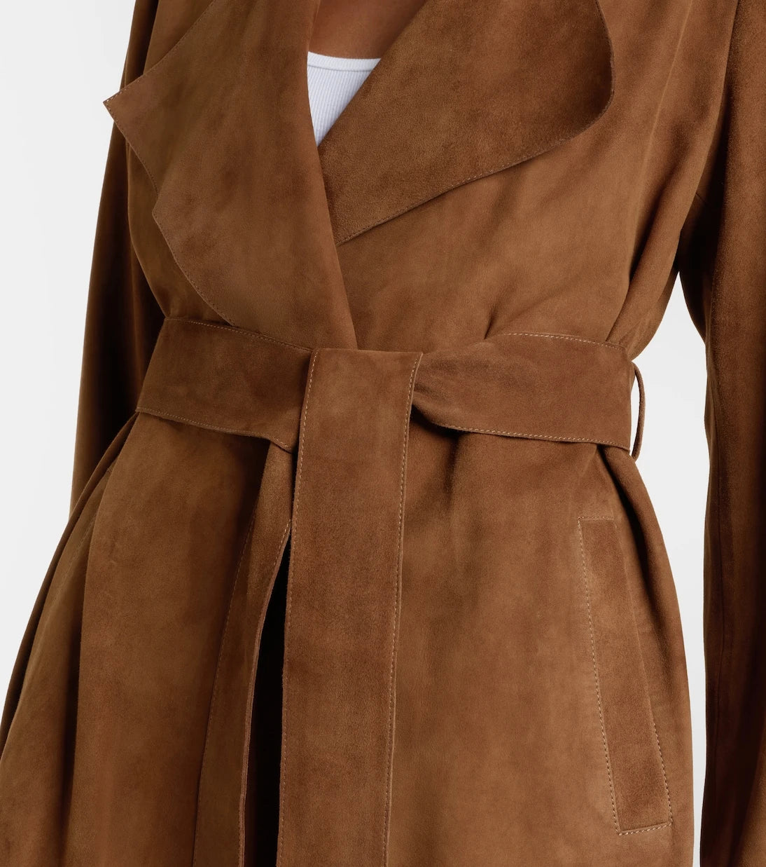 Nour Hammour - Kerry suede coat