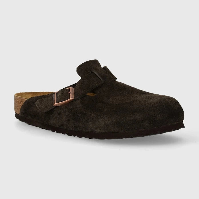 Велурени чехли Birkenstock Boston