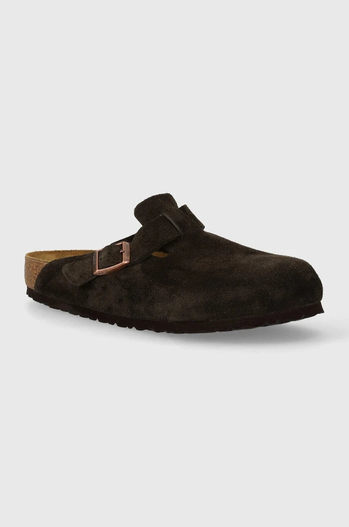 Велурени чехли Birkenstock Boston