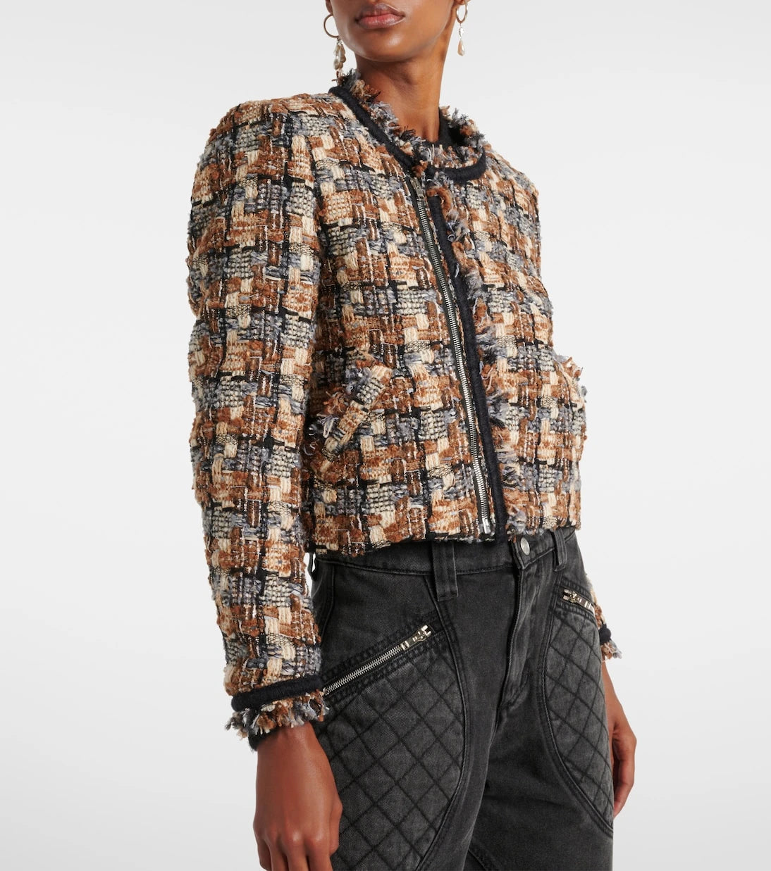 Isabel Marant - Kerry cropped wool-blend jacket