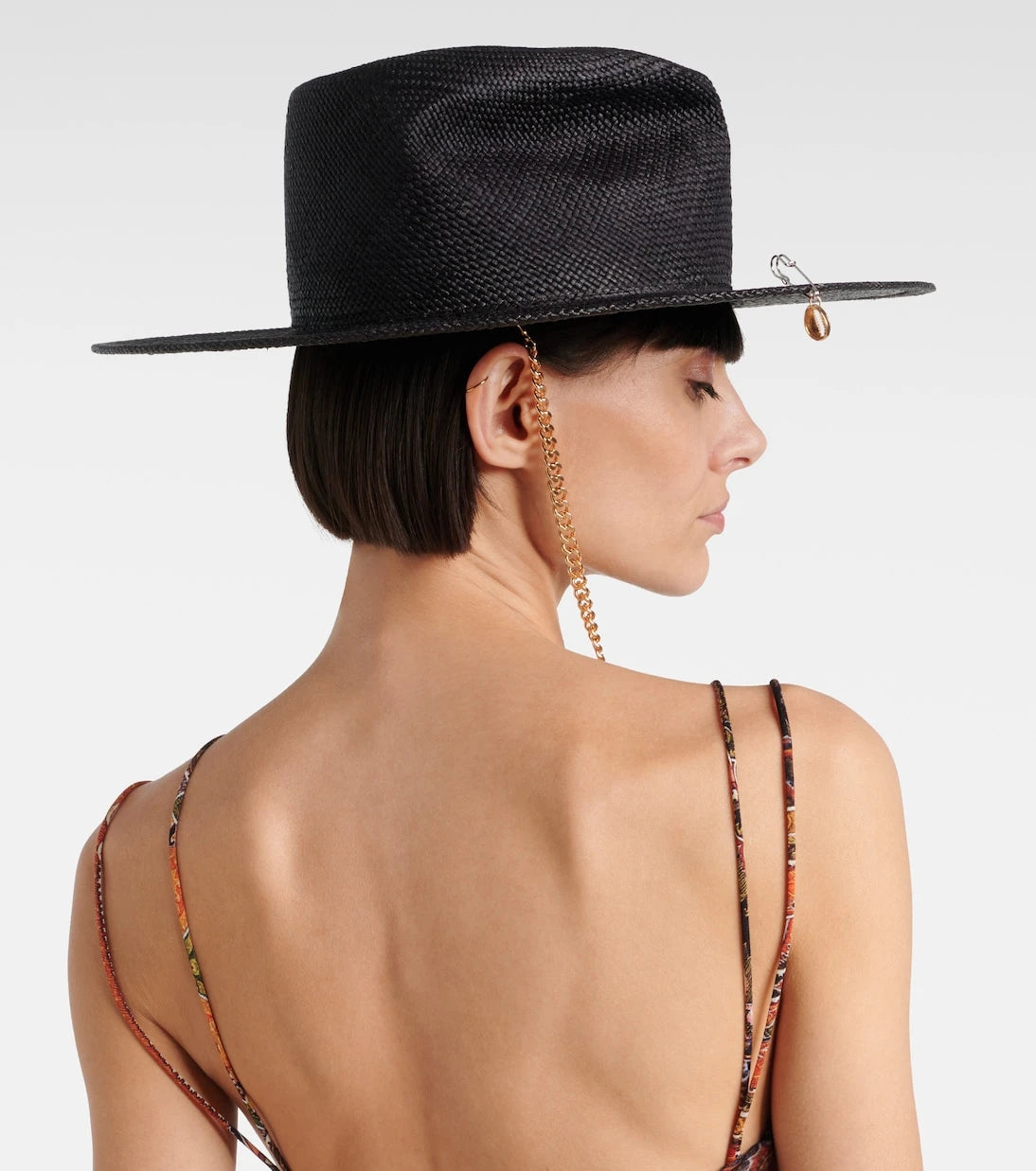 Ruslan Baginskiy - Logo chain-detail straw fedora