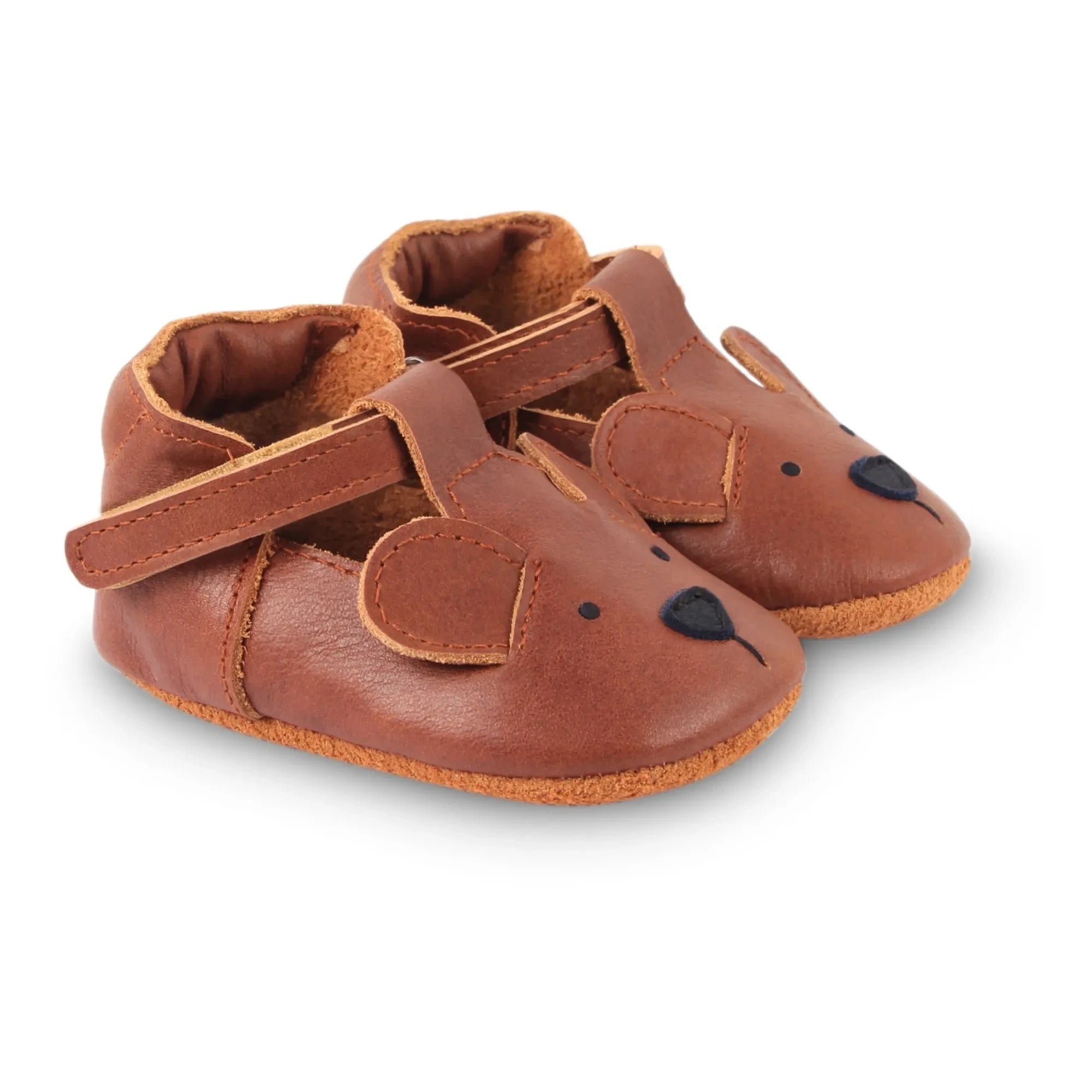 Donsje - Spark Leather Slippers | Camel