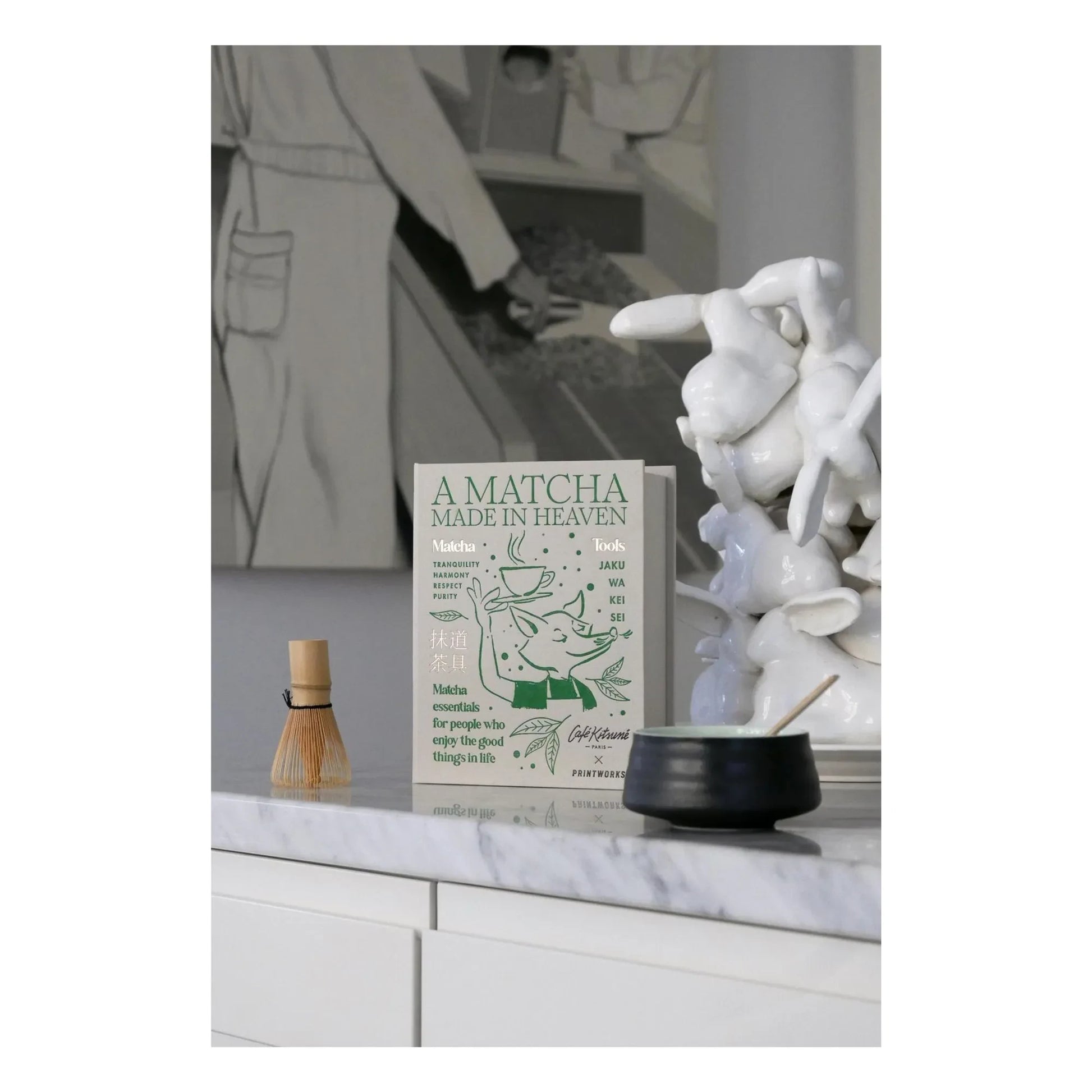 PrintWorks - Matcha Utensils Set - Printworks x Café Kitsuné
