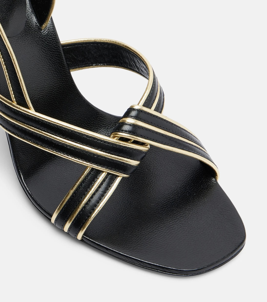 Versace - Gianni leather slingback sandals