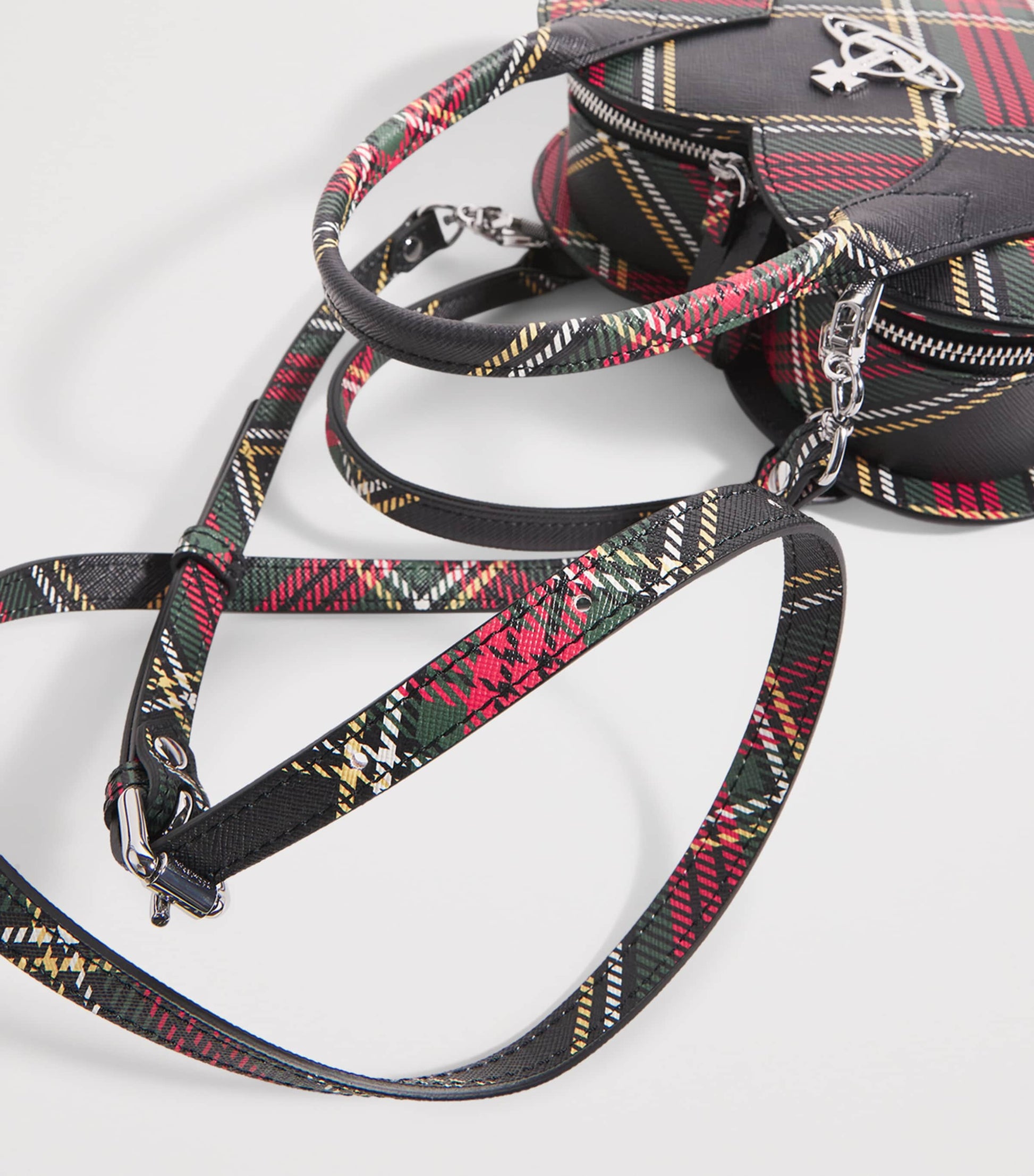 Multi Tartan Josephine Top-Handle Bag