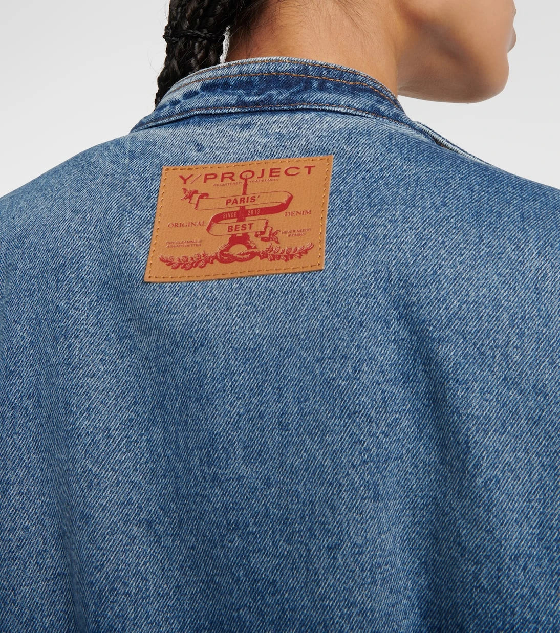 Y/Project - Snap Off denim bomber jacket