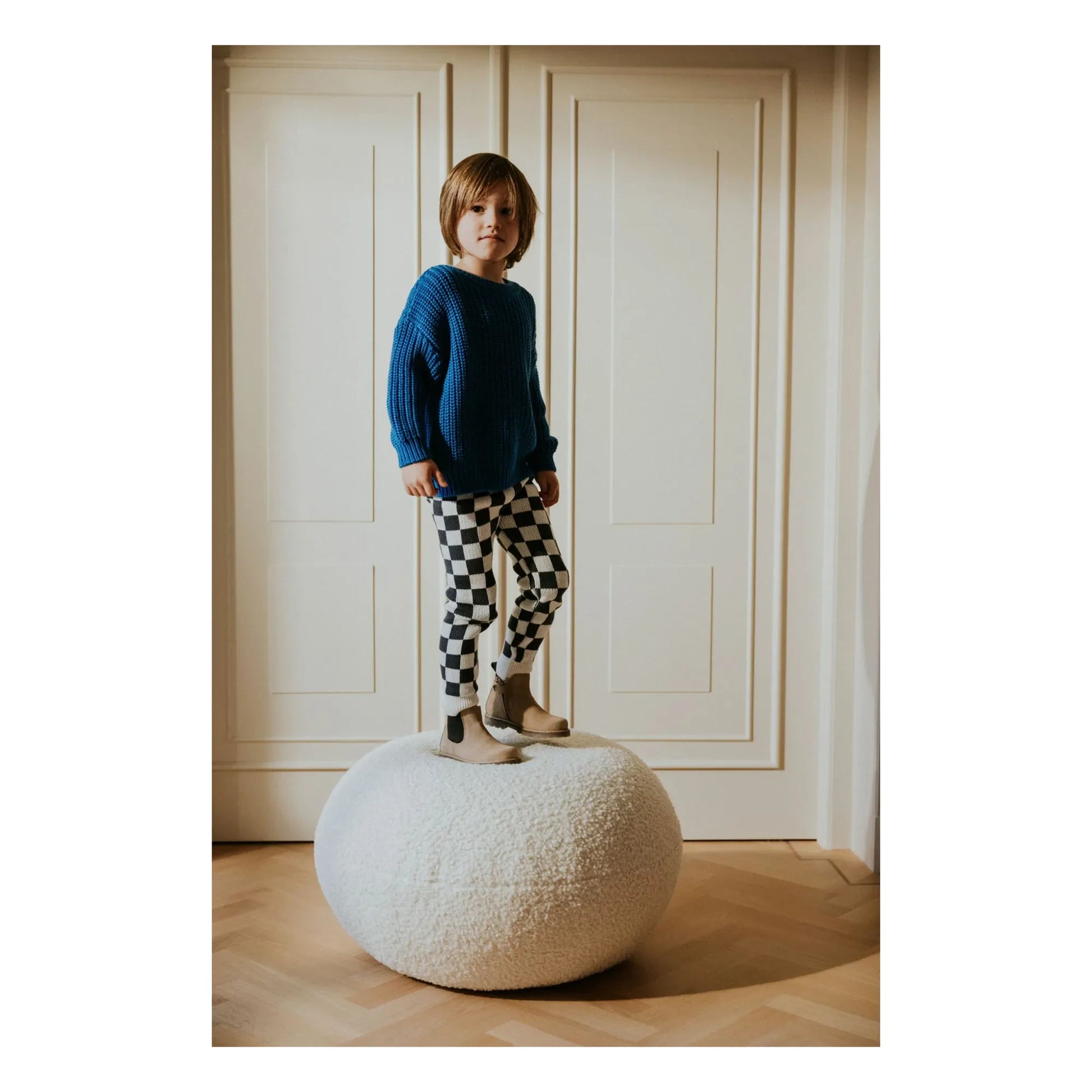 Yuki - Organic Cotton Chunky Sweater | Royal blue