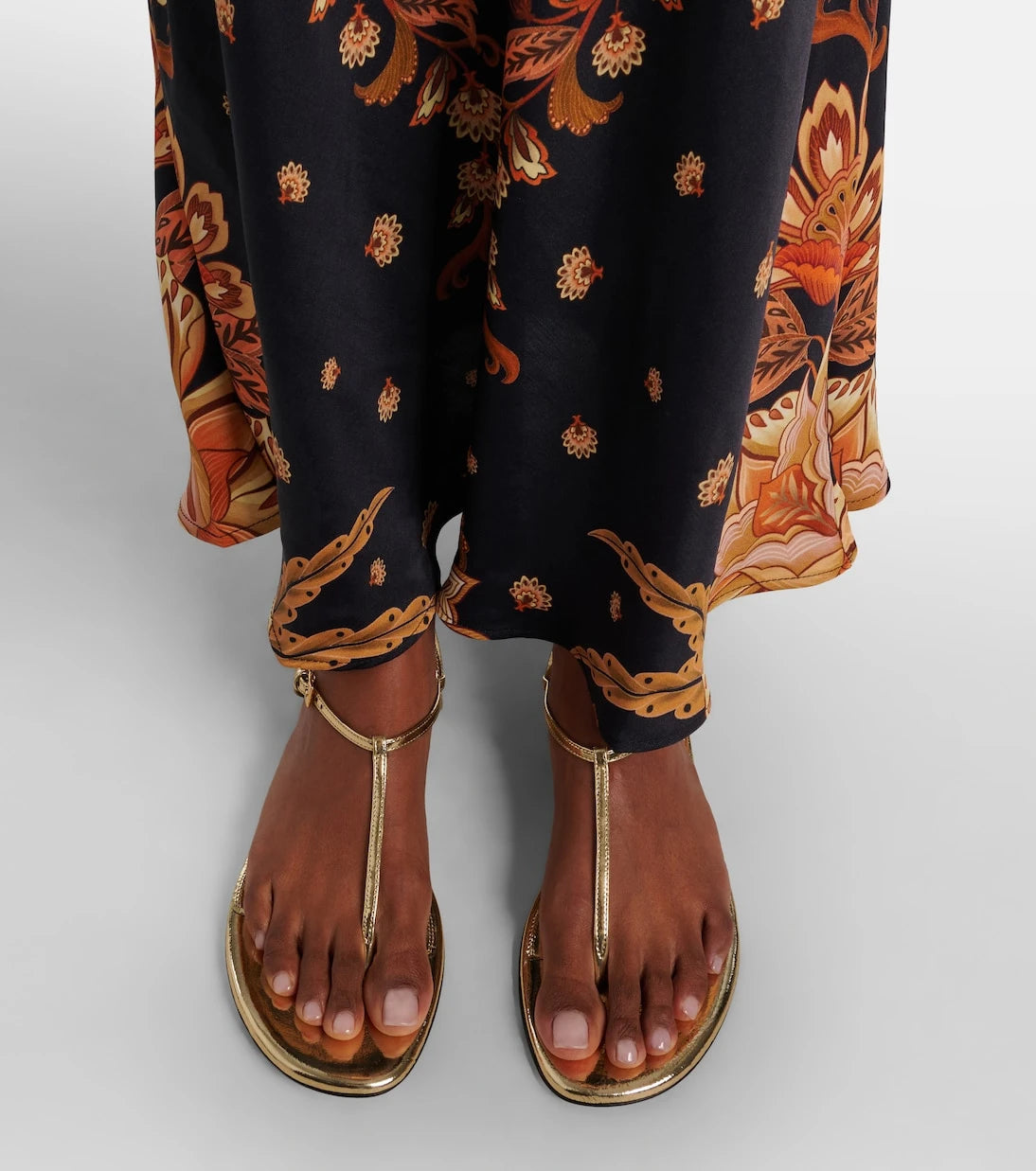 Paris Texas - Montecarlo metallic leather thong sandals