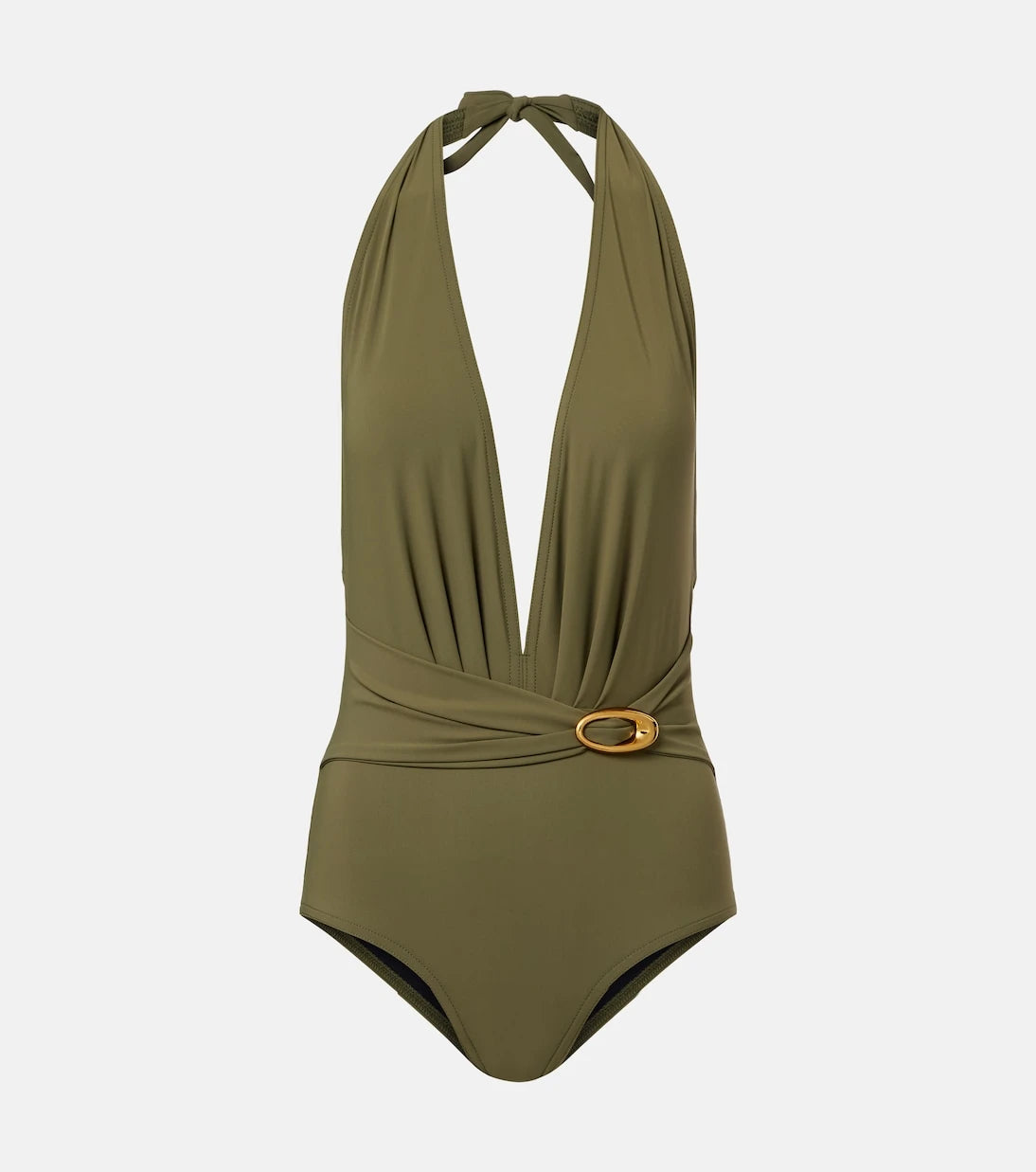 Karla Colletto - Solid embellished swimsuit