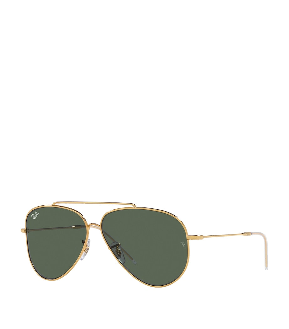 Ray-Ban Gold Classic Aviator Sunglasses