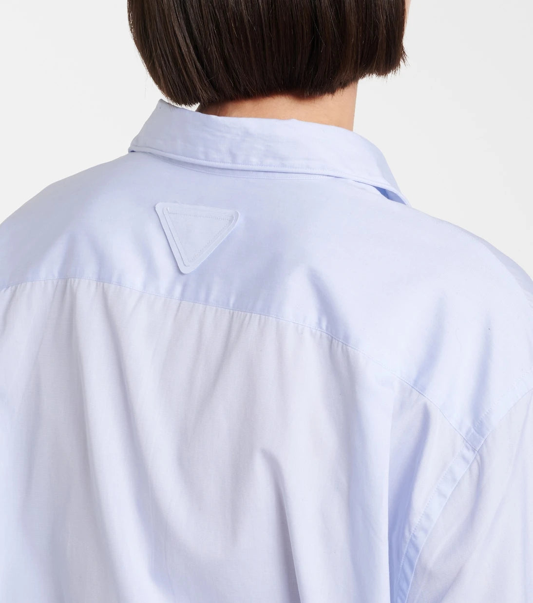 Prada - Gathered cotton shirt