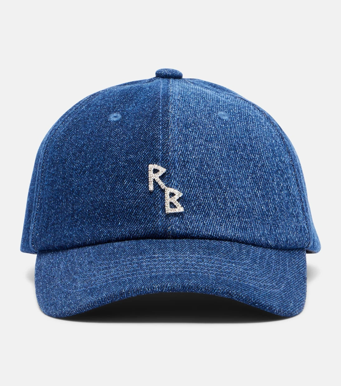 Ruslan Baginskiy - RB embellished denim baseball cap