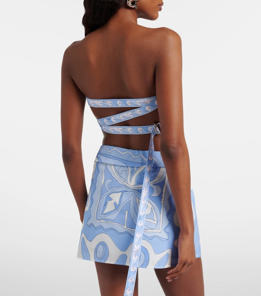 Pucci - Printed cotton toile bandeau top