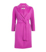 Max Mara Pink Virgin Wool Arona Wrap Coat