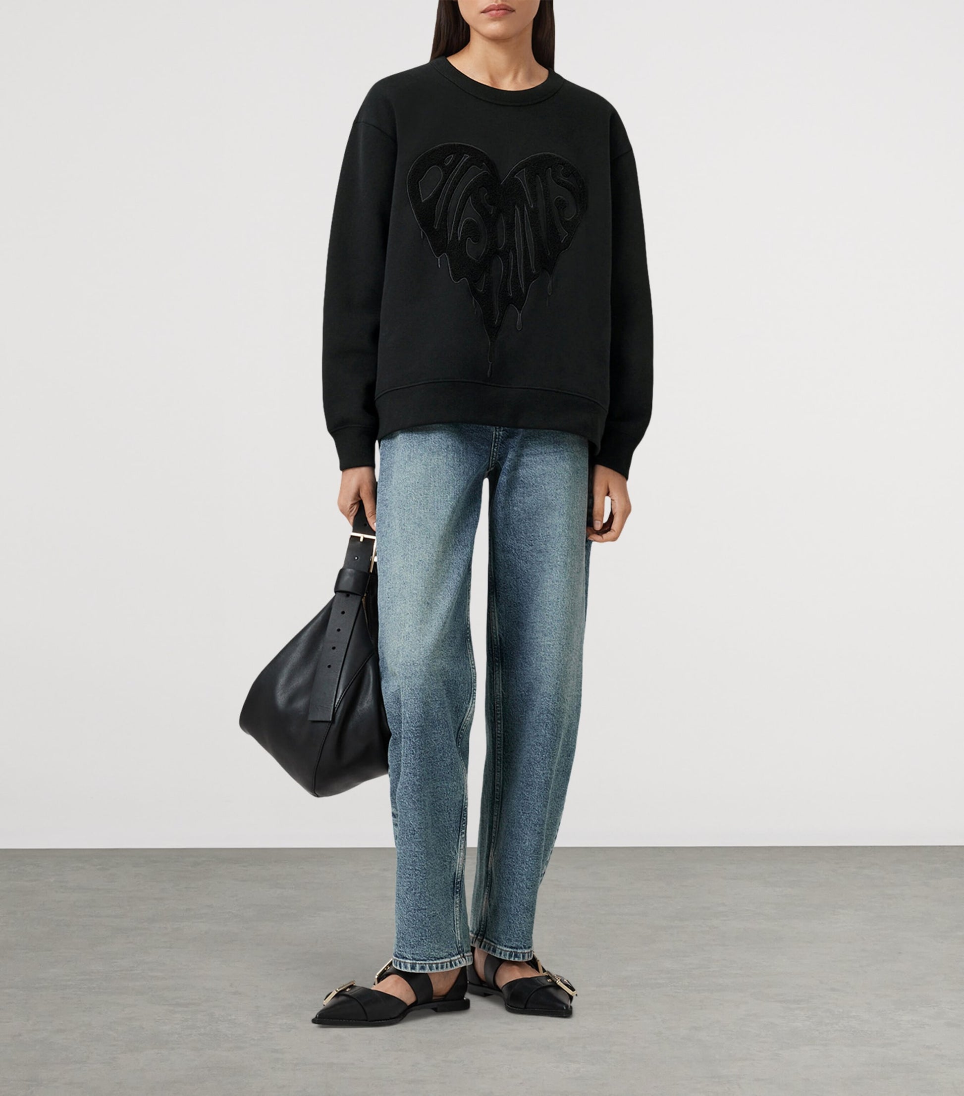 Organic Cotton Piper Sweatshirt BLACK