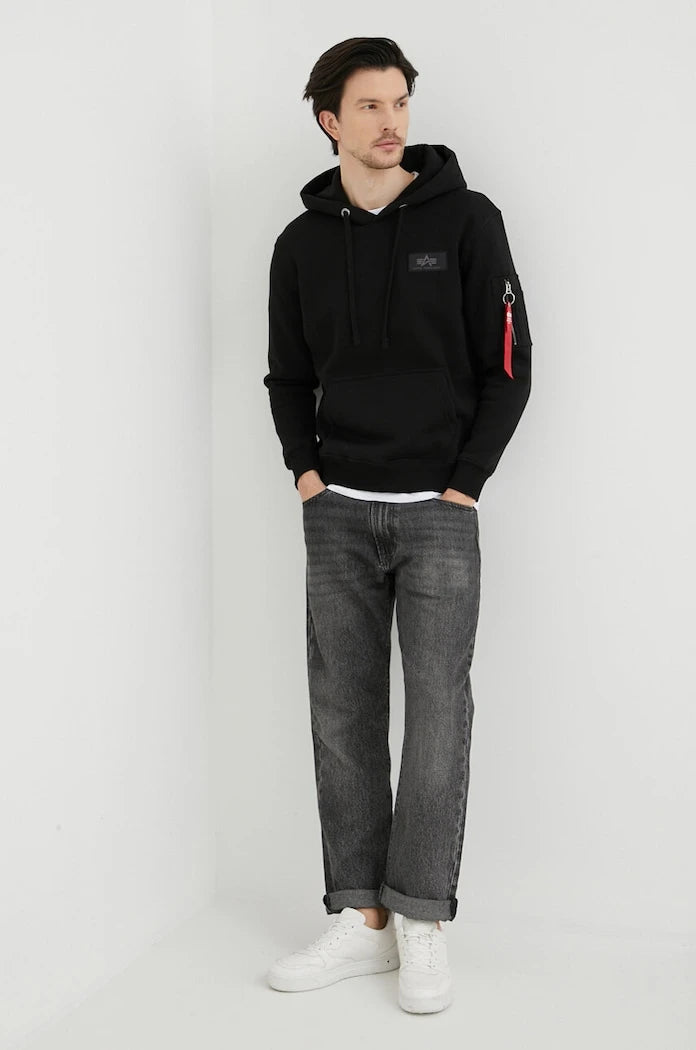 Alpha Industries Backprint Kapüşonlu Sweatshirt