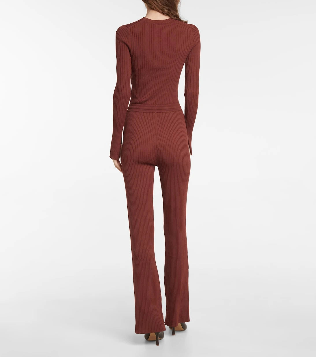 Nanushka - Cornelie ribbed-knit high-rise pants