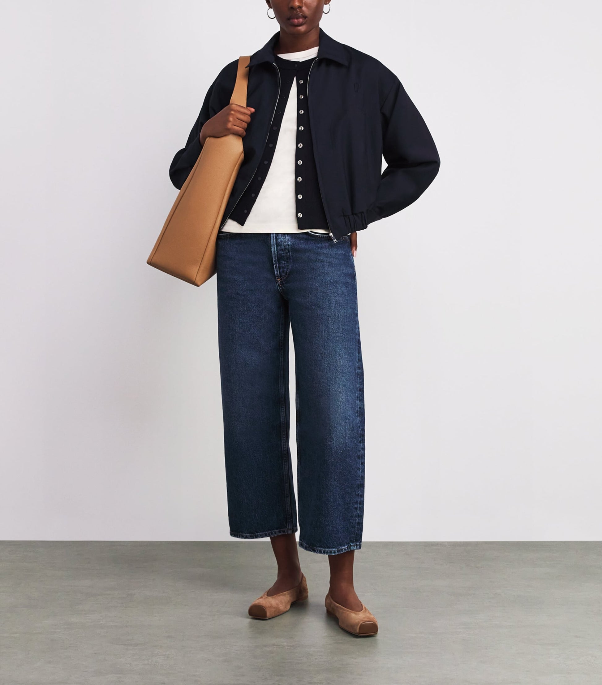 White Cotton Short-Sleeve T-Shirt