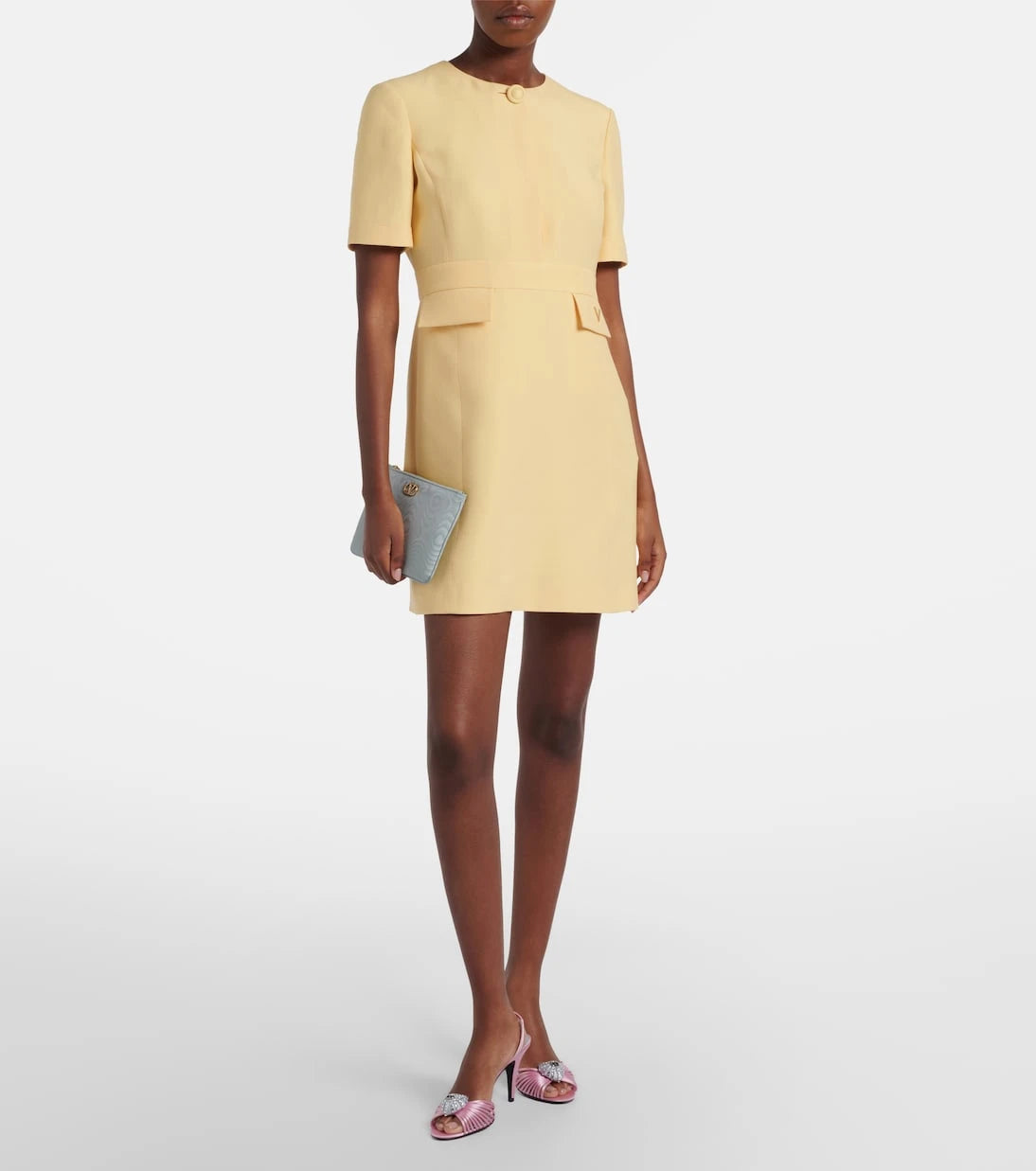 Valentino - Crepe Couture VGold minidress