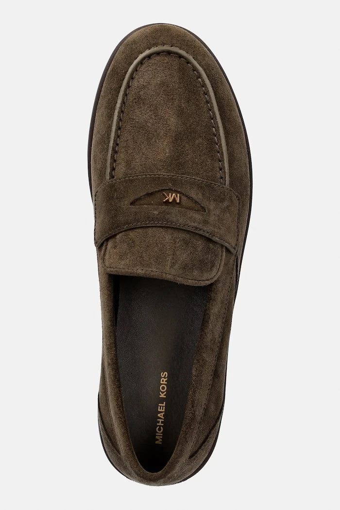 Michael Kors мокасини мъжки от велур Wesley Slip On