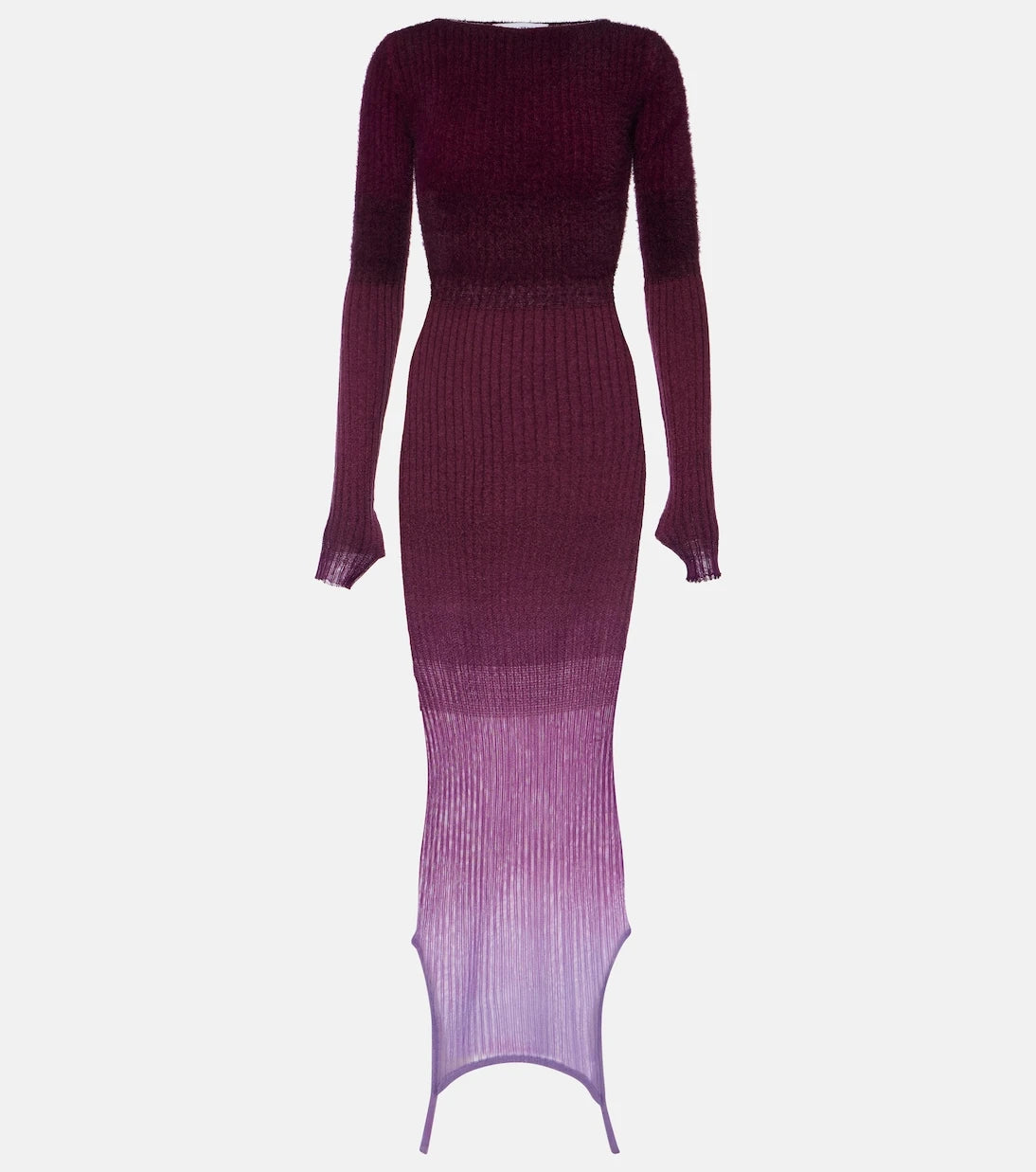 The Attico - Reversible colorblocked midi dress