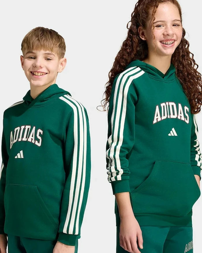 adidas kapüşonlu çocuk pamuklu sweatshirt