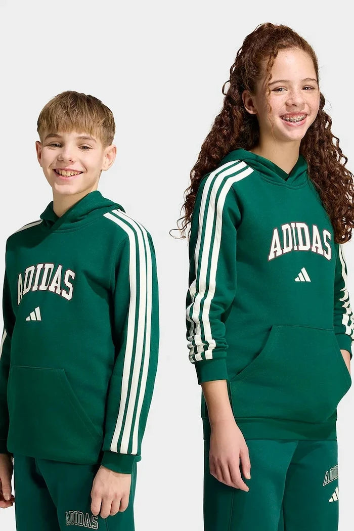 adidas kapüşonlu çocuk pamuklu sweatshirt
