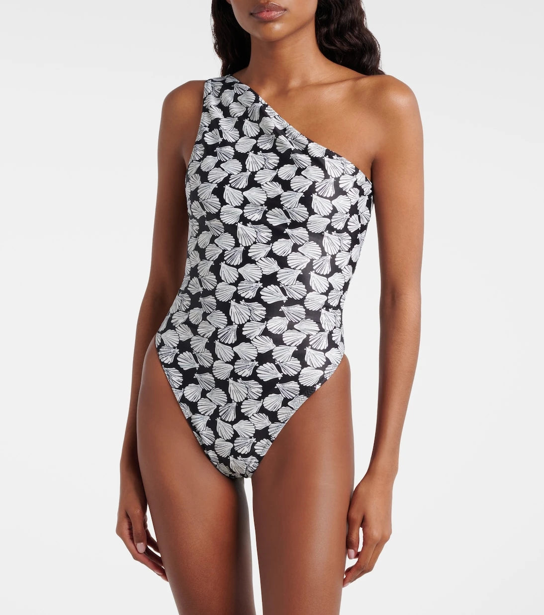 Same - Printed one-shoulder swimsuit
