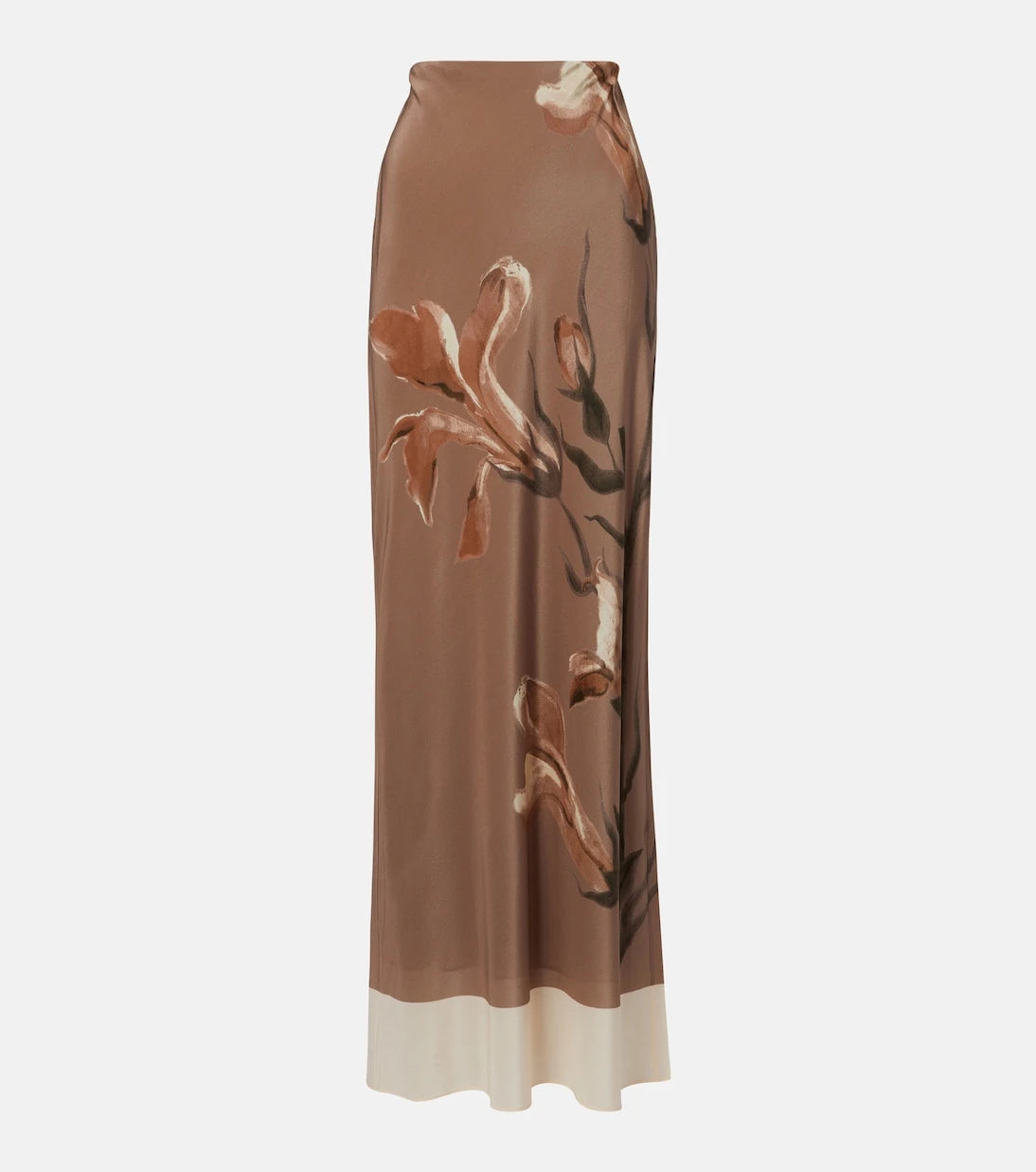 SIR - Azaliea floral silk maxi skirt