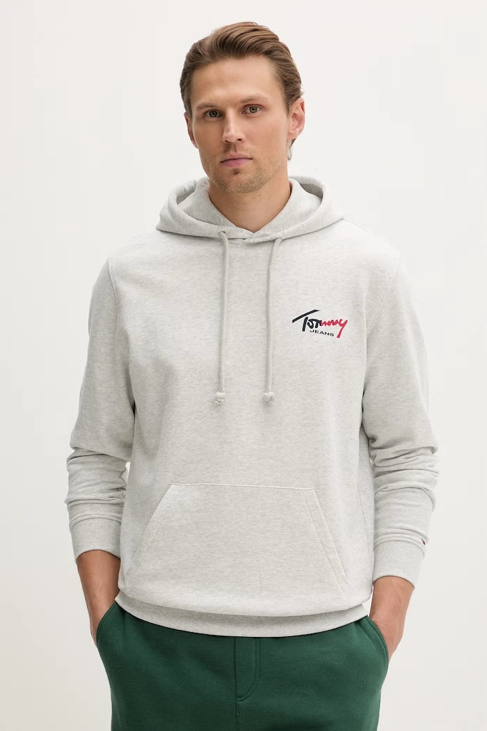 Tommy Jeans Erkek Pamuklu Kapüşonlu Sweatshirt