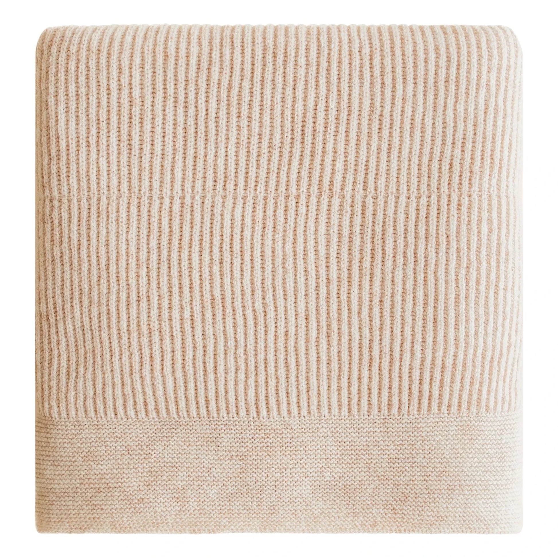 Hvid - Gaston blanket Merino wool | Heather beige