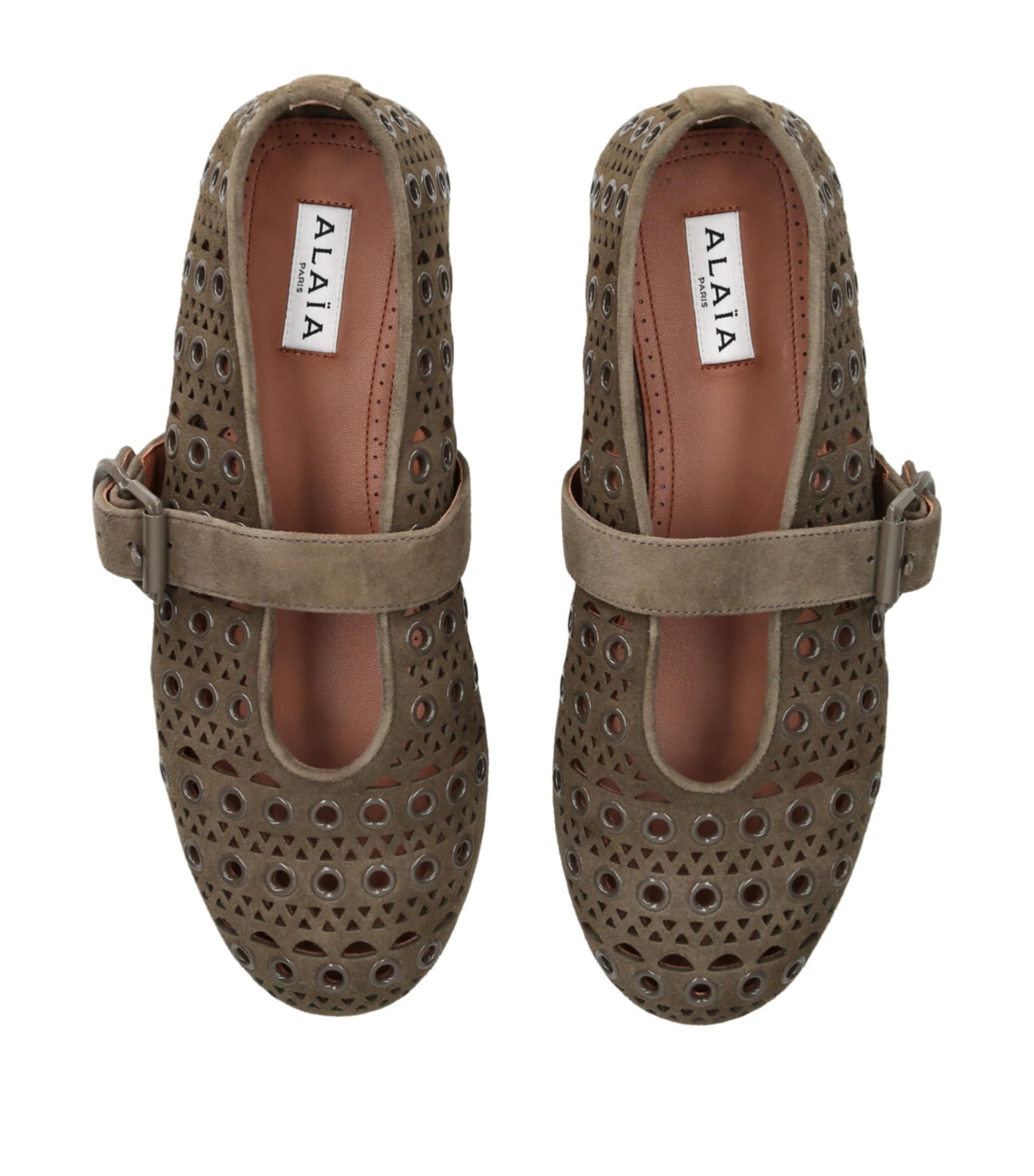 Grey Suede Vienne Ballet Flats