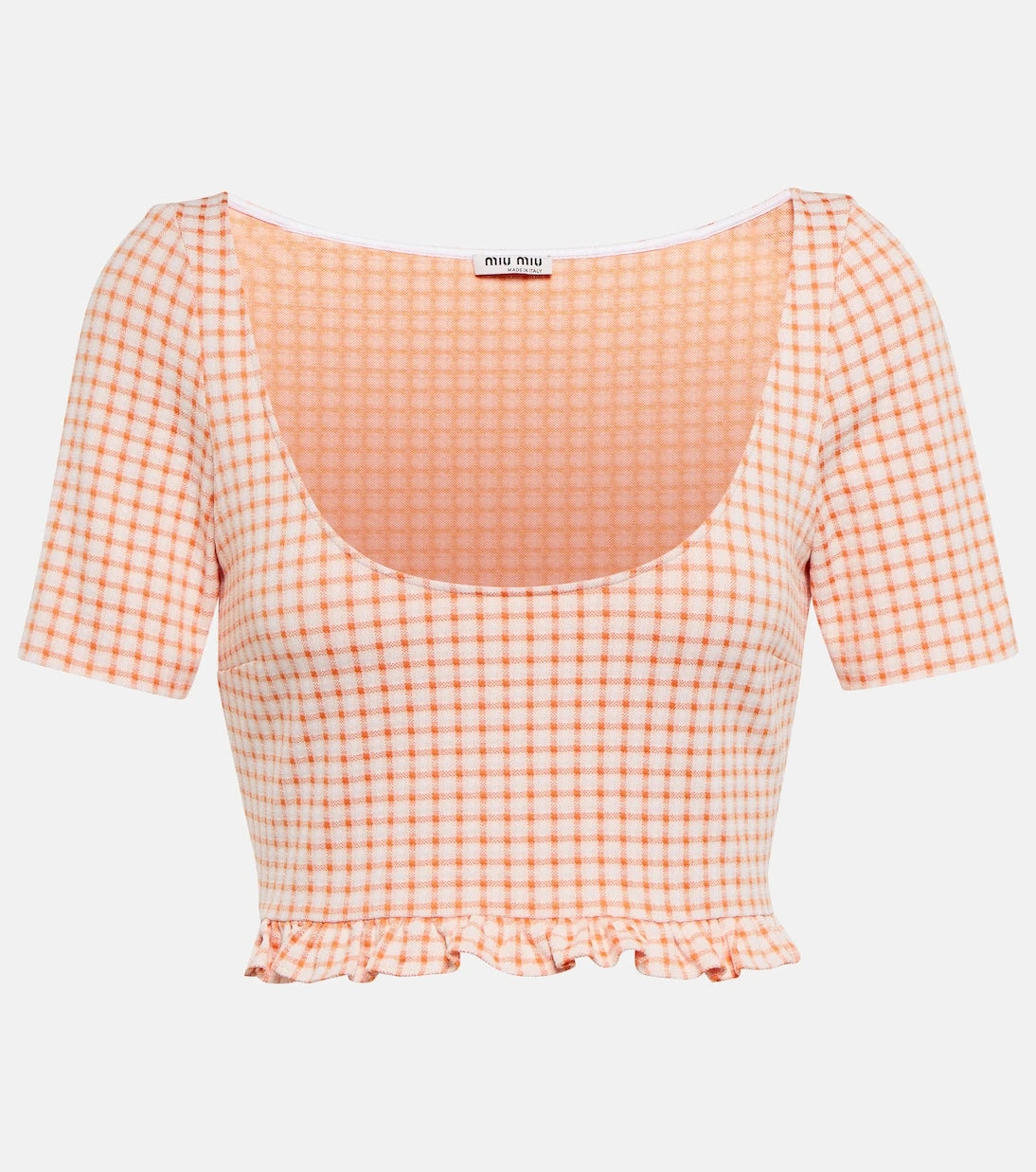 Miu Miu - Checked crop top
