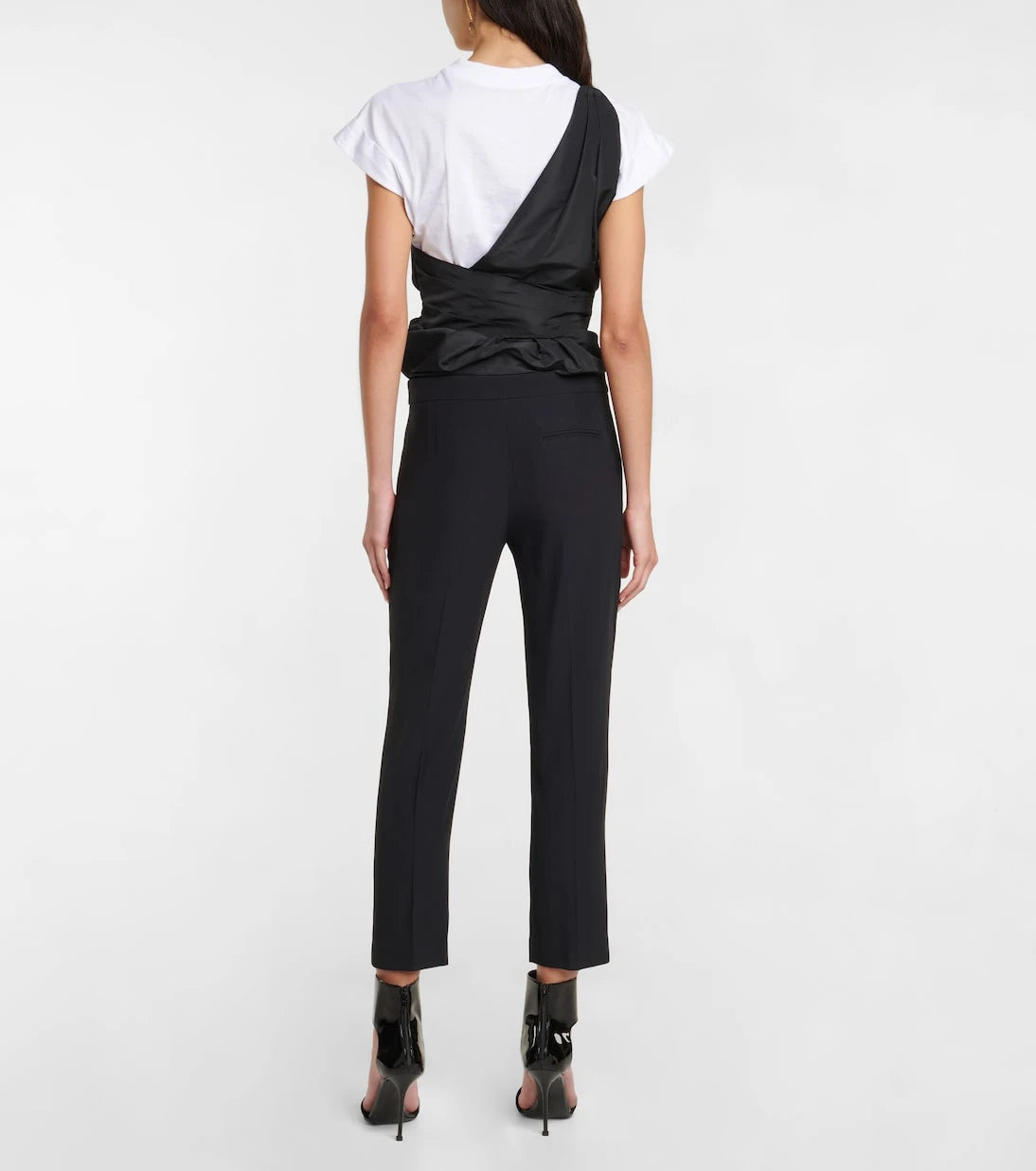 McQueen - Mid-rise slim crêpe pants