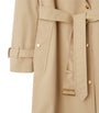 Burberry Yellow Cotton Check-Collar Trench Coat