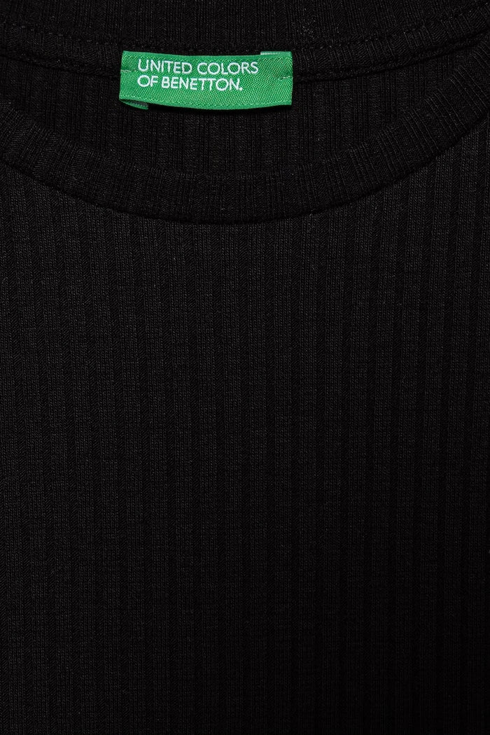 United Colors of Benetton çocuklar için pamuklu elastan basic tişört