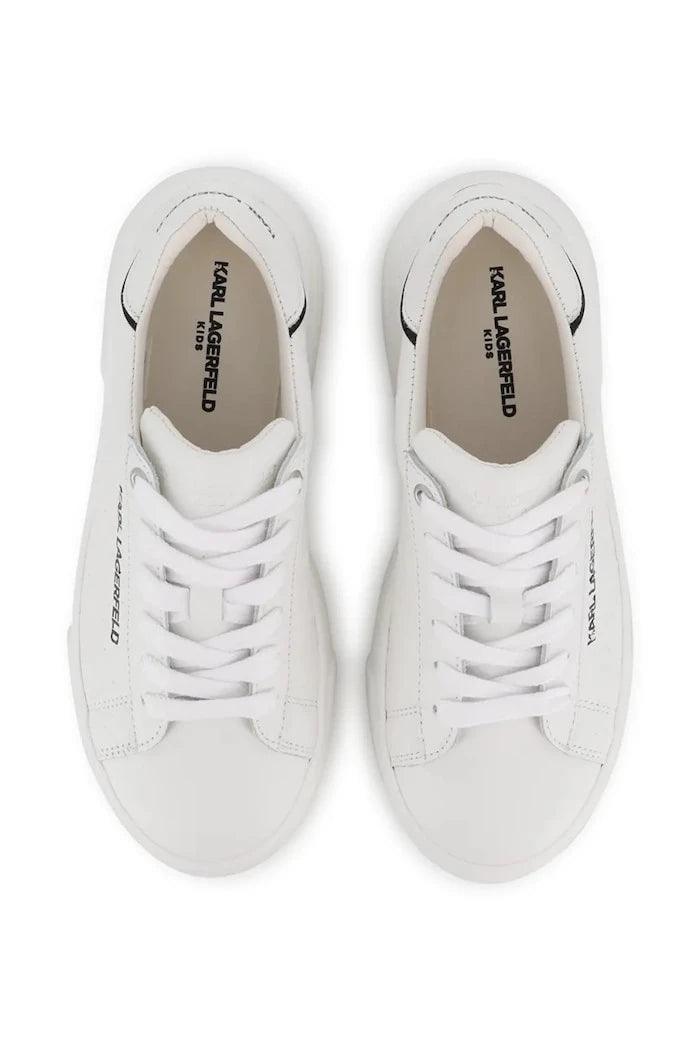 Karl Lagerfeld çocuklar için deri sneakerlar