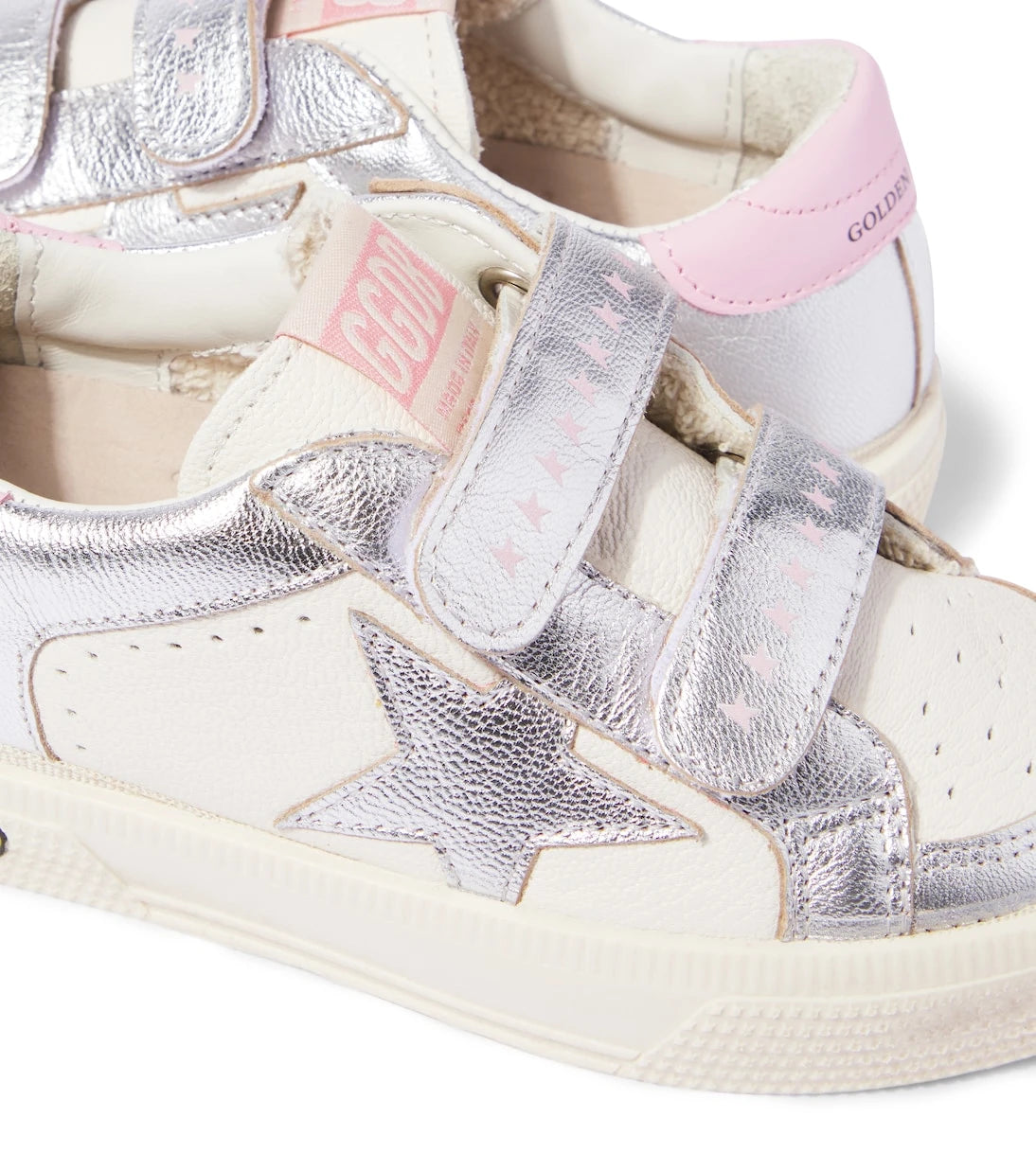 Golden Goose Kids - May School leather sneakers